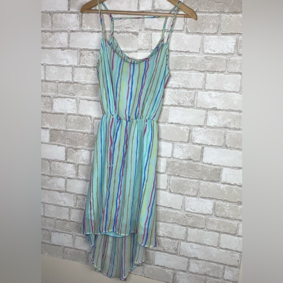 Anthropologie Pins & Needles Multicolored Open Back Hi-Low Sundress Size M - Picture 2 of 16